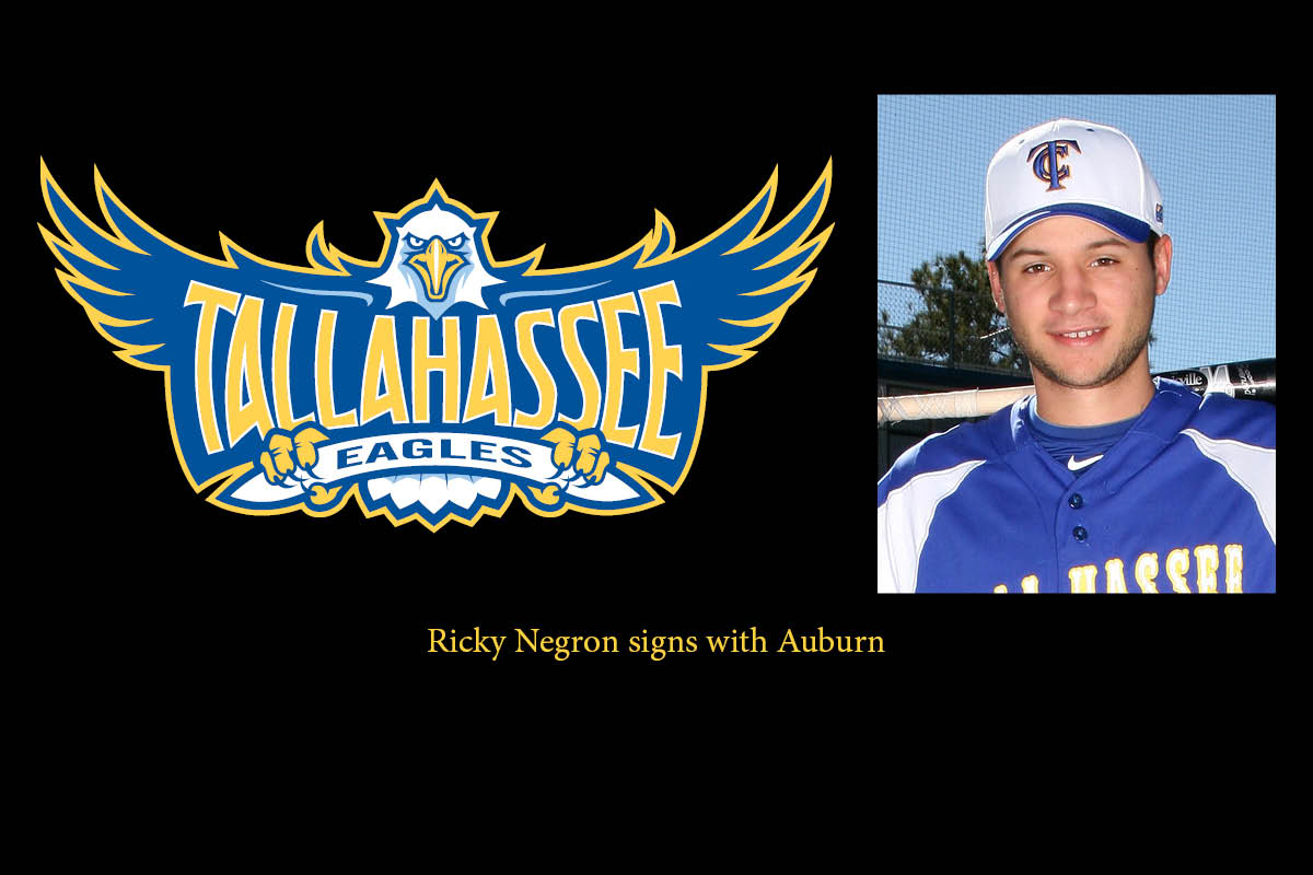 TCC Baseball’s Ricky Negron inks with Auburn